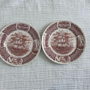 Vintage Fair Winds Friendship of Salem Dinner Plates Set of 2 Collectible